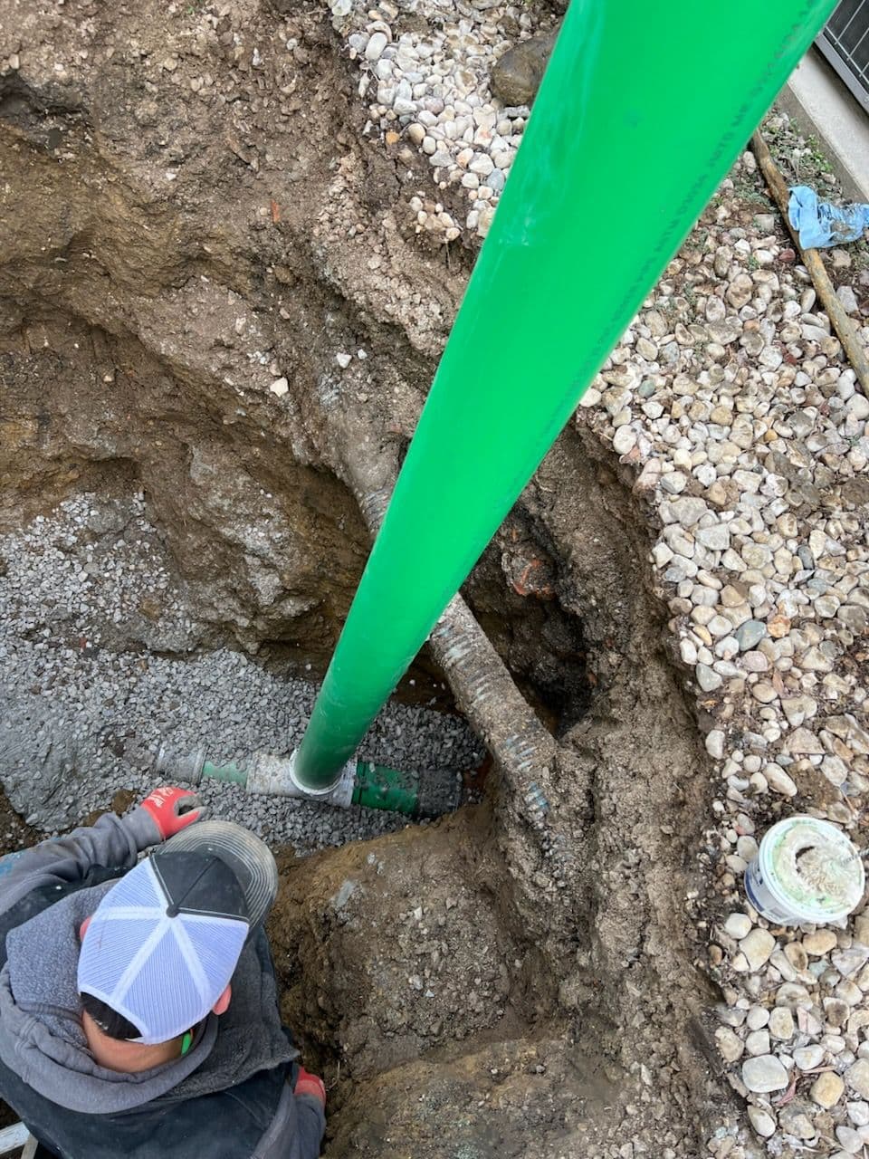 Sewer Line Repair and Clean Out Installation