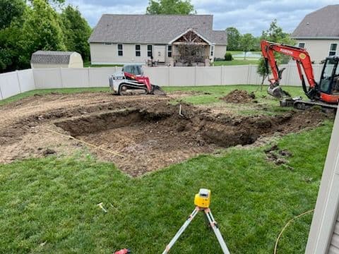 Grove City Backyard Transformed with In-Ground Pool