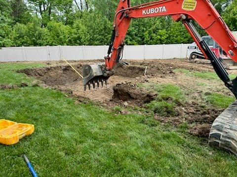 Gallery photos for Grove City Backyard Transformed with In-Ground Pool: Image #2